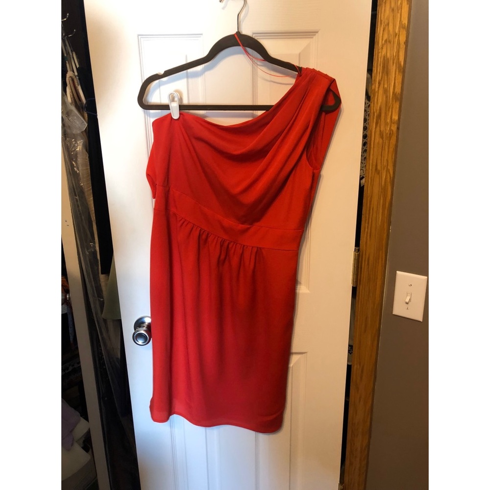 Red One Shoulder Vince Camuto Dress